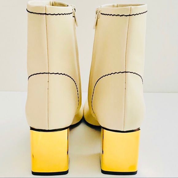 NWT: PROENZA SCHOULER | Off White Cream 60MM White Calf Leather Ankle Boots - Picture 3 of 11